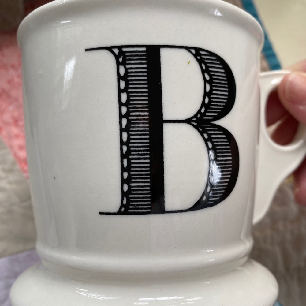 Anthropologie Monogram B Mug